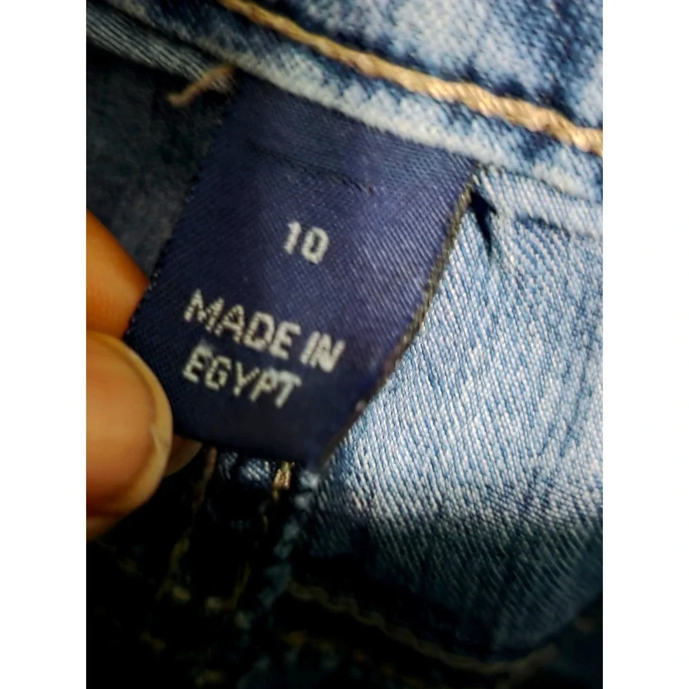 Gloria Vanderbilt Womens Perfect‎ Fit Denim Shorts Size 10 Blue  A1